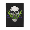 Skull & Smoke Velveteen Blanket — 'TF 2026'
