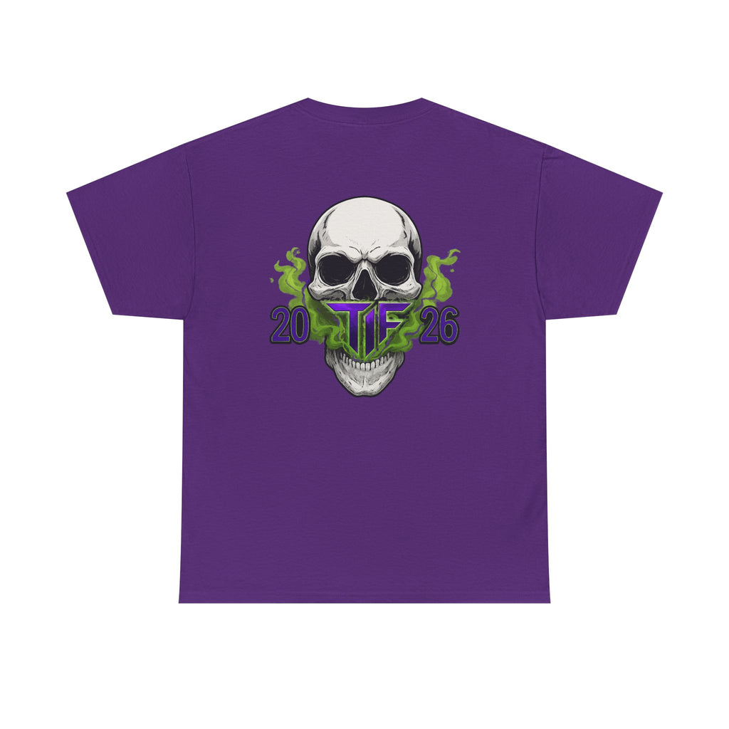 Skull & Green Smoke Tee — 2026 Graphic Cotton T‑Shirt